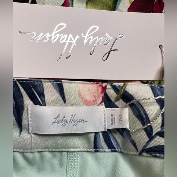 NWT Lady Hagen Small 2 16" Side Pleat Golf Tennis Skort Floral Athletic Skirt - Picture 9 of 11